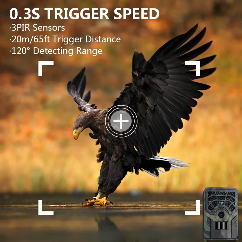 كاميرا الصيد PR300 PIR 120 ° الأشعة تحت الحمراء للرؤية الليلية الحركة المنشط IP54 مقاوم للماء في الهواء الطلق الكشافة الفخاخ مراقبة الحياة البرية #4