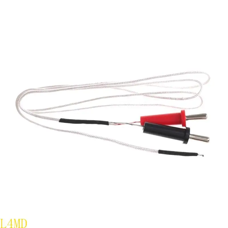 Handheld K Type Surfaces Thermocouple Temperature 100cm Wire Banana-type Plugs Probes Measurement Ranges -50°C -350°C