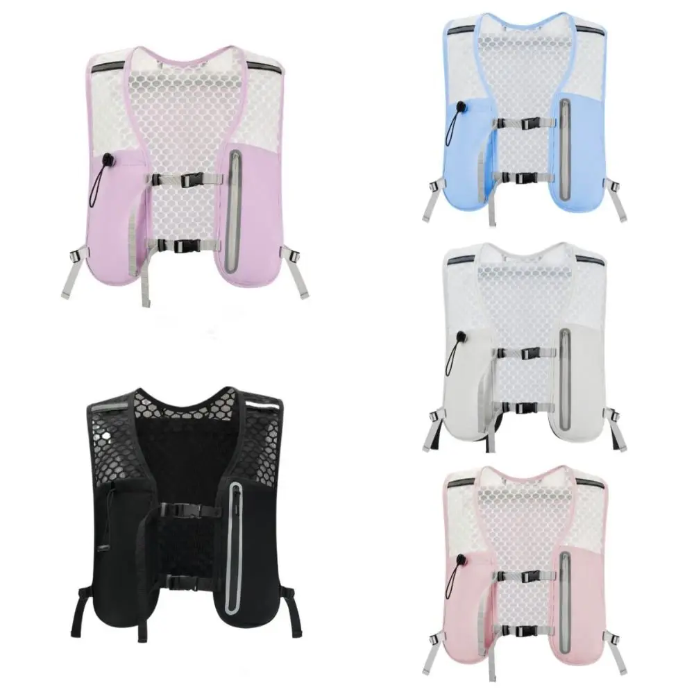 Breathable Hydration Running Vest Non-Slip Reflective Design Bladder Chest Pack Waterproof Convenient Hydration Vest Sport Bag