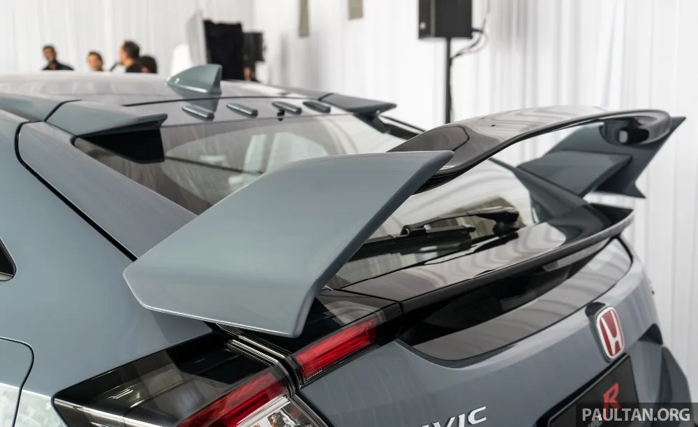 تشذيب شفرة جناح الجذع المصقول ، رفرف الجناح الخلفي لهوندا 17 على الطراز المدني R FK8 VRSAR1 ، فتحة 5 أبواب #2