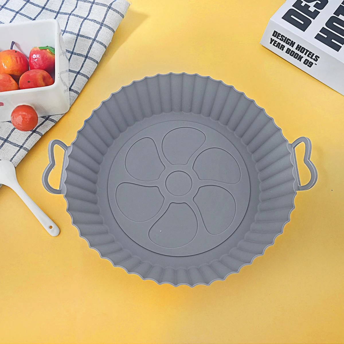 Food-grade silicone air fryer mat, baking mat, microwave oven mat