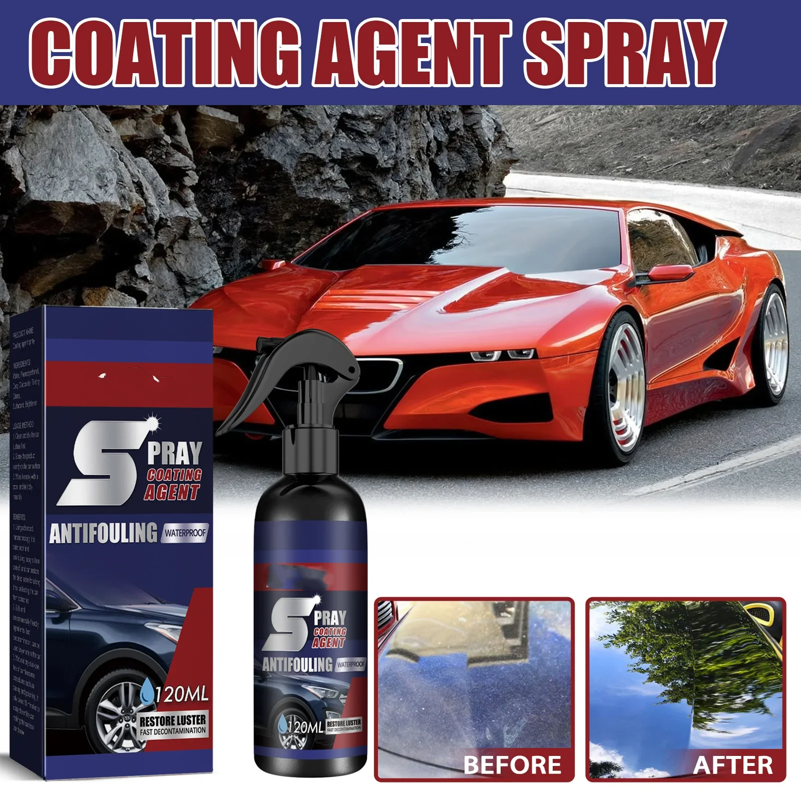 Rayhong Car Coating Spray Paint Surface Repair Maintenance Brightening Auto Polishing Spraying Supplies Car Accessories Drop