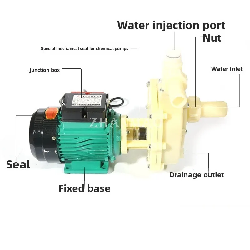 750w220-280v-corrosion-resistant-acid-alkali-resistant-plastic-chemical-centrifugal-self-priming-anti-corrosion-circulation-pump