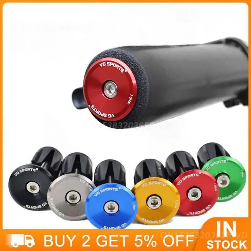 Pair Mountain Road Bike Handlebar End Plugs Aluminum Alloy Handle Bar End Cap BMX MTB Bike Grip Cover Bicycle Accessories