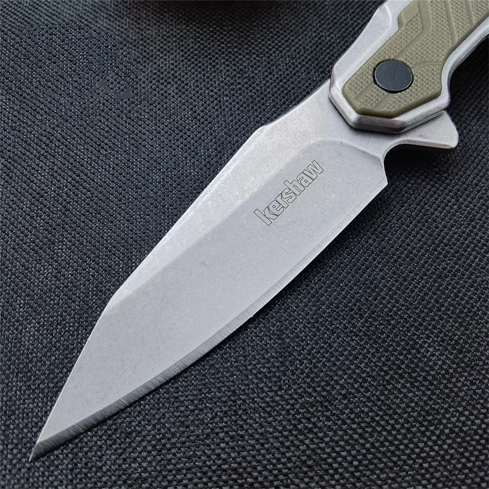 KS 1369 Salvage Pocket Folding Knife 8Cr13Mov Blade G10 Handle Outdoor Camping Hunting Survival Rescue EDC Knives Gift