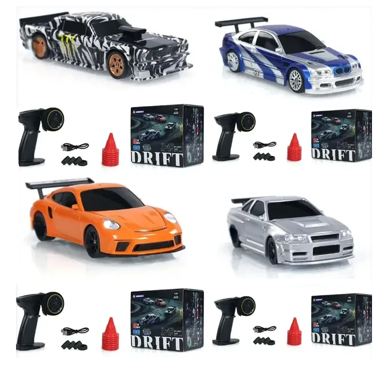 Telecomando Wireless 1: 43 Mini 4wd Drift Remote Control Car Full Scale Professional Rc Racing Boy veicolo remoto ad alta velocità