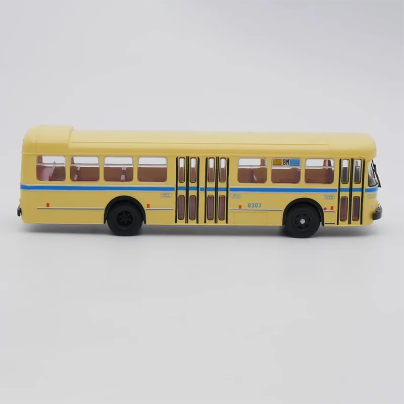 Diecast 1:43 Scale Brossel Van Hool 1960 Alloy Vehicle Model Finished Simulation Collection Decoration Gift Toys Display