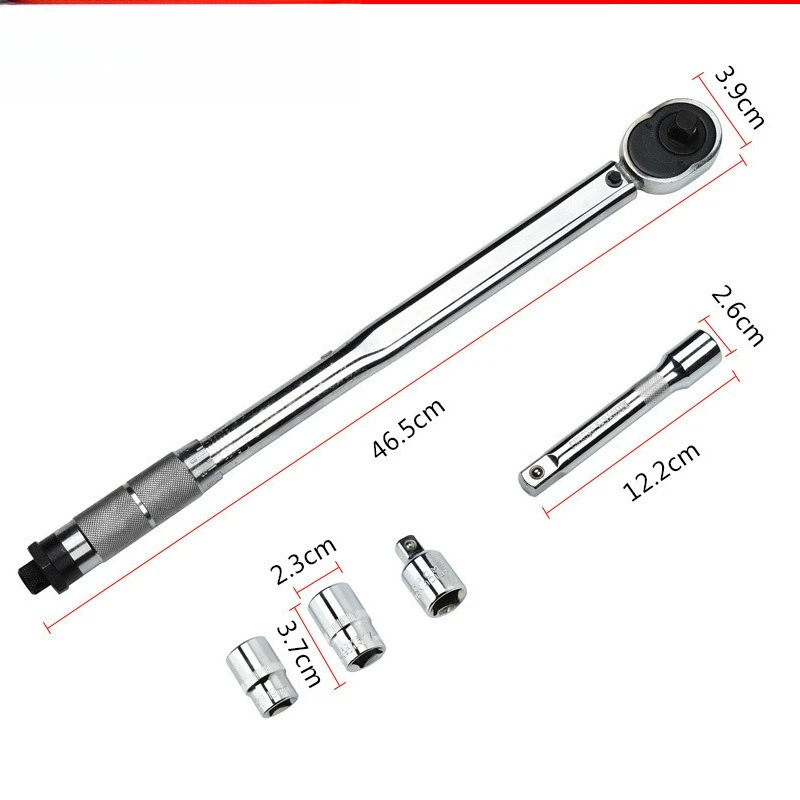 Torque preset torque wrench, multi-functional multi-purpose torque wrench, machine repair and auto repair professional tool set