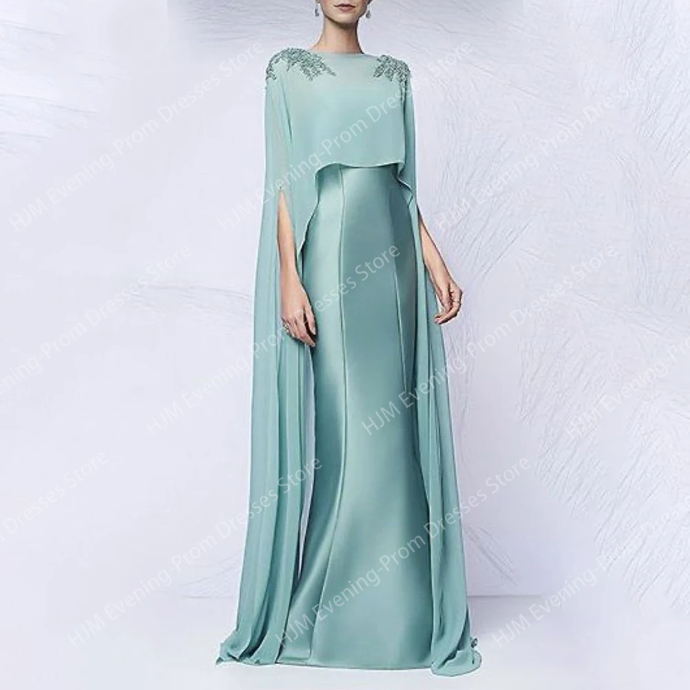 Elegant Long Evening Dresses for Women Satin Floor-Length Mermaid Prom Party Wedding Special Events Ceremony Gala Dress 2024