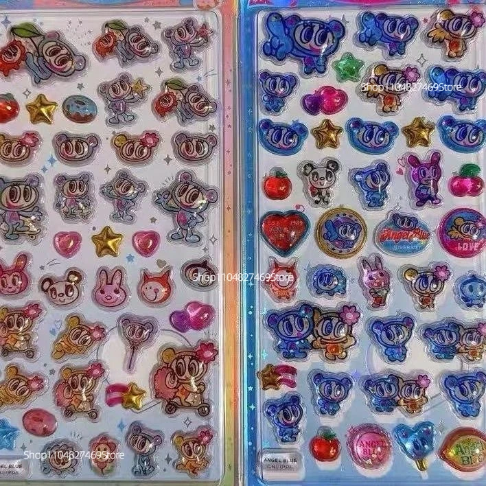 

Наклейки Кавайи Тамагочи: мультяшные, креативные, для чехлов телефонов, прозрачные, для декора, подарок другу на день рождения