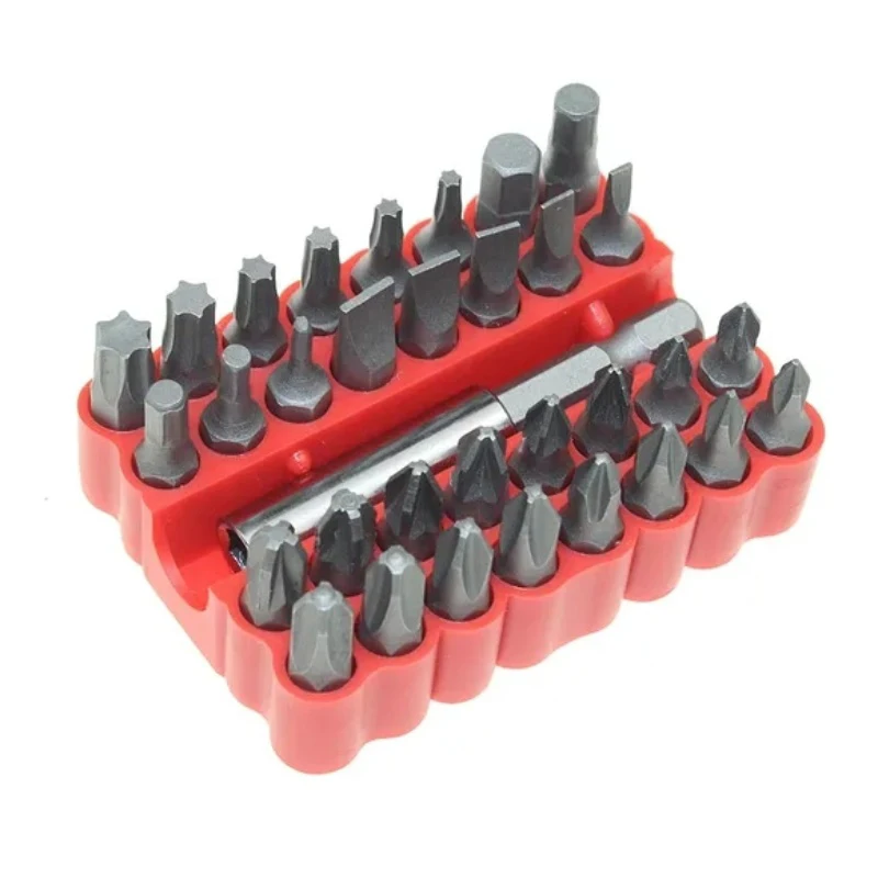 33-teiliges Sicherheits-Bit-Set mit magnetischem Verlängerungs-Bithalter, Anti-Demontage-Sternschraubendreher-Bit-Set, Schnellwechsel-Bithalter – Detail 2