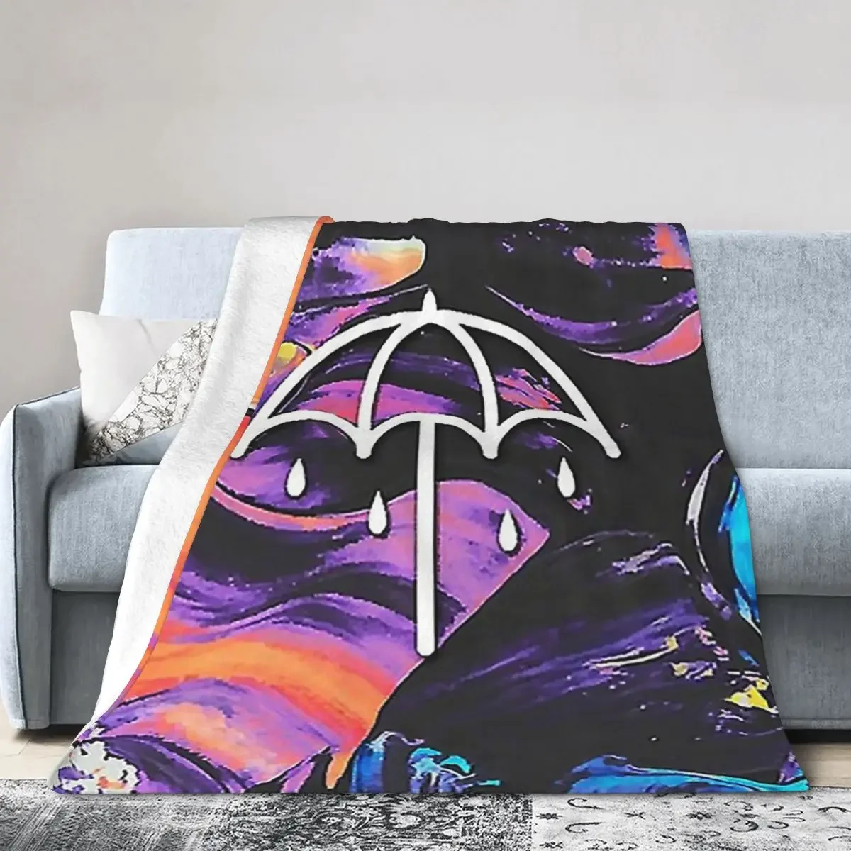 

Splash Bmth Umbrella Blankets Soft Warm Flannel Throw Blanket Cover for Bed Living room Picnic Travel Home Sofa