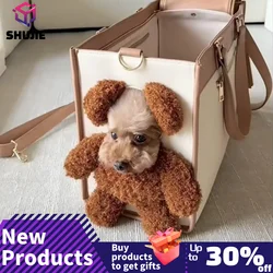 Autumn and winter portable pet cat and dog outcropping travel handbag pet backpack adjustable handbag pet supplies