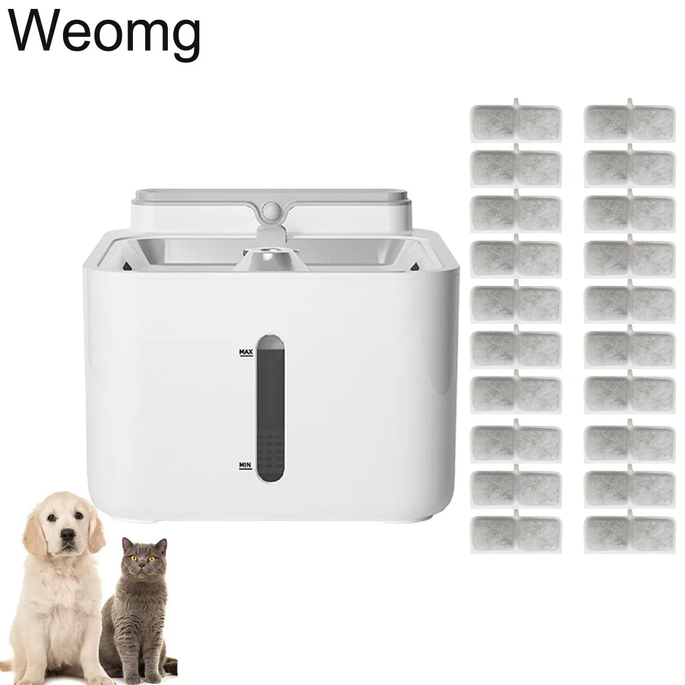 3L Rechargeable Smart Automatic Wireless Cat Water Fountain Dog Drinking Bowl Sensor Pet Dispenser Drinker Auto Feeder