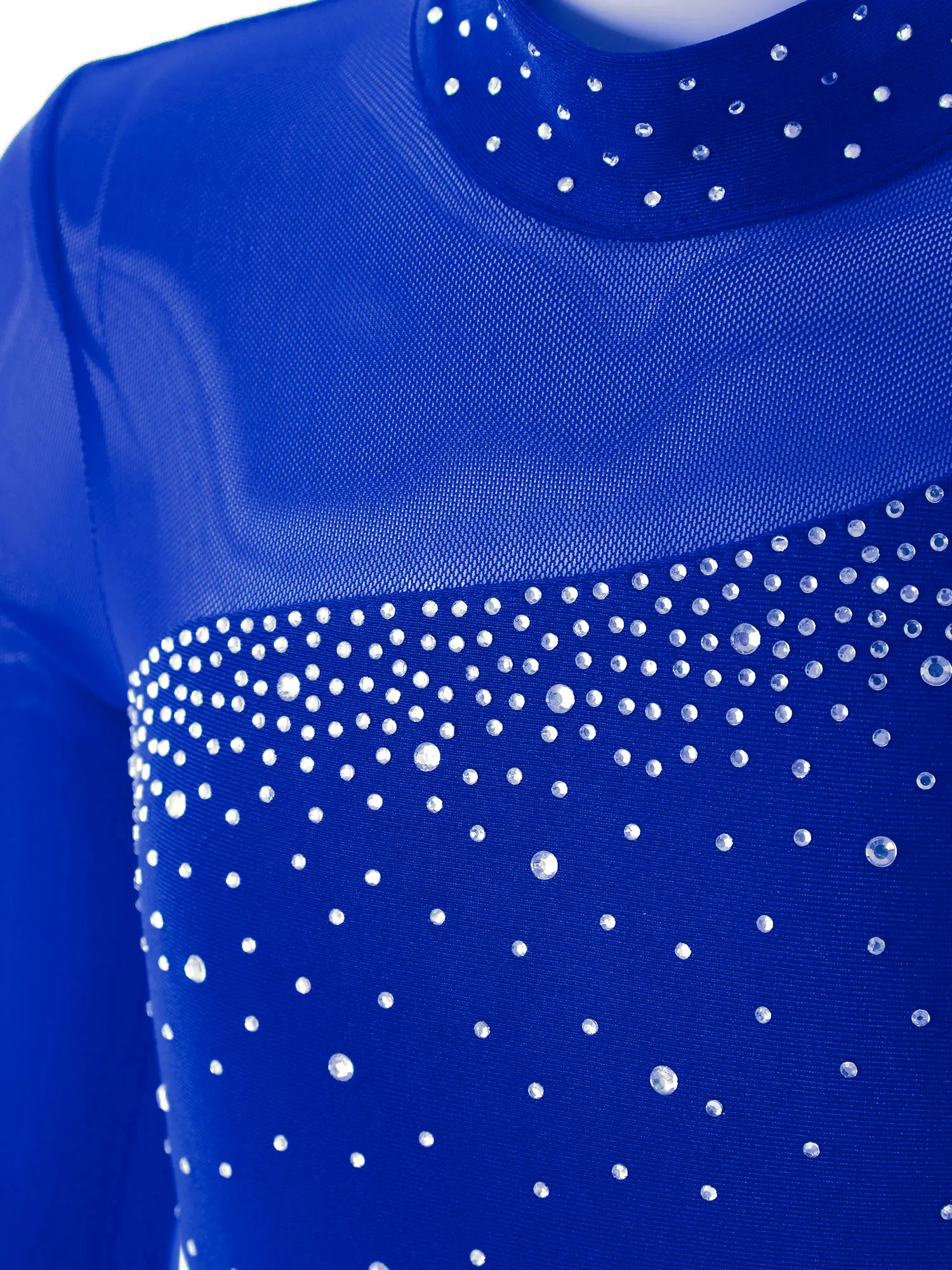 6-16Y dívčí balet tančit leotard cifra bruslení gymnastika představení kombinéza lesklý drahokamu úplný pletivo kombinéza dancewear