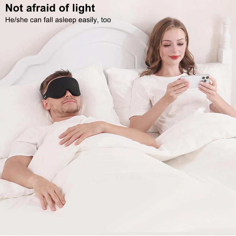 قناع ثلاثي الأبعاد للنوم قناع عين أضواء Blockout لينة مبطن النوم غطاء من القماش الظل الغمامة إيباتش #5