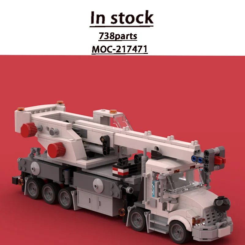 MOC-217471New Construction Site Multifunctional Crane Building Block Model 738parts Boys' Children's Birthday Christmas Toy Gift