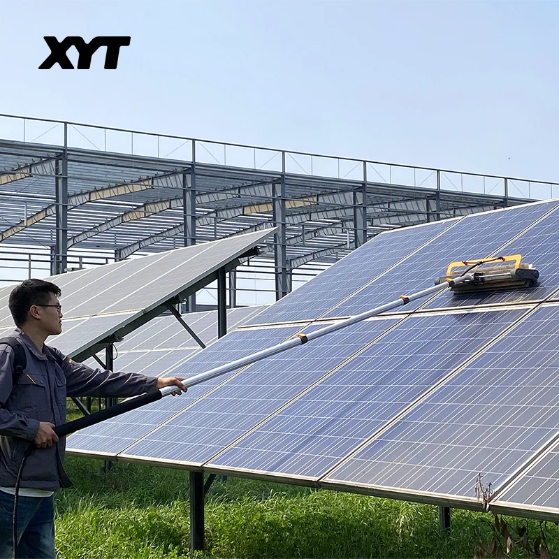 XYT Best Solar Panel Cleaning Robots for Sale  PV Cleaning Brush With Brushless Motor