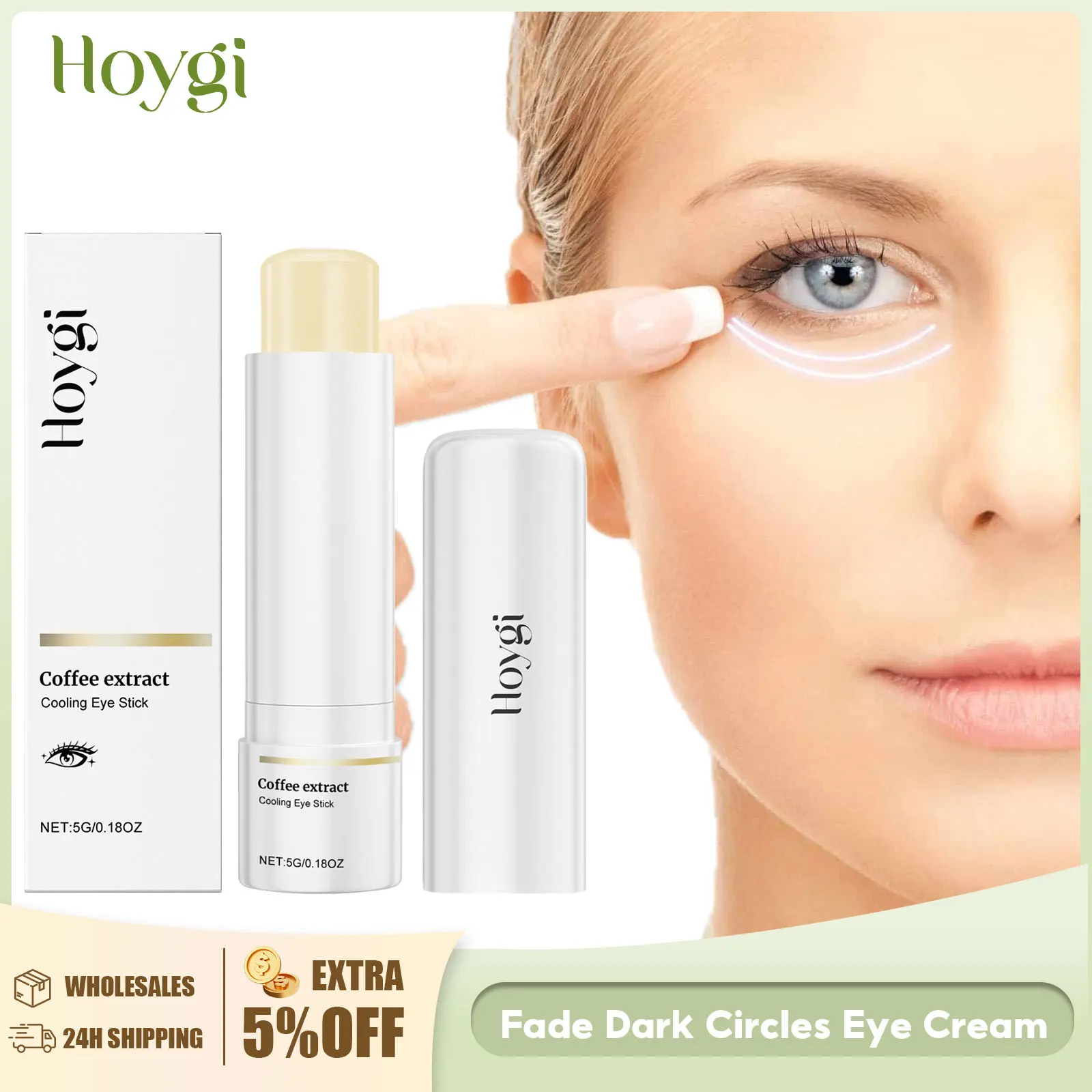 Anti Dark Circle Eye Cream Eye Bags Remover Lightening Fine Lines Reduce Puffiness Improve Dullness Smooth Eye Area Care Stick