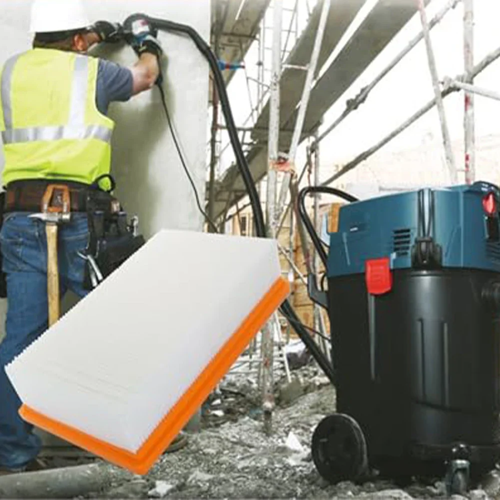 Replacement VF130H HEPA Filter Fits For Bosch VAC090/VAC140 Dust Collector, Pleated Design For 99.97% Filtration Efficiency