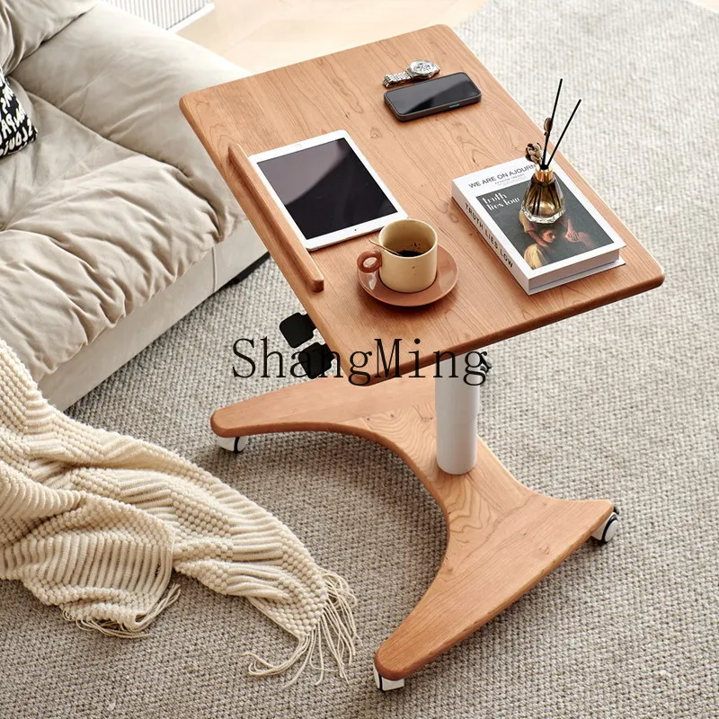 Table élévatrice SM pour petit appartement, table d'étude moderne et simple, bureau d'ordinateur amovible, établi sur pied