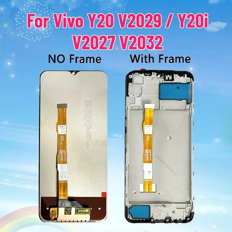 

LCD-экран для Vivo Y20 V2029 / Y20i V2027 V2032, сенсорный дисплей для Vivo Y20S, экран для Vivo Y12s Y11S