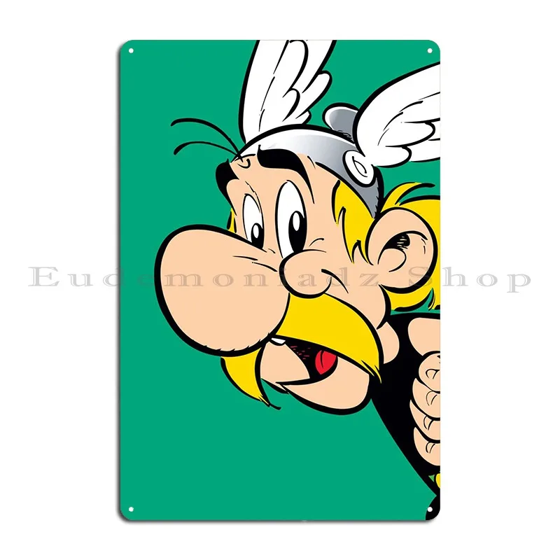 Asterix Key Art Metal Plaque Vintage Club Designing Create Poster Tin Sign Poster