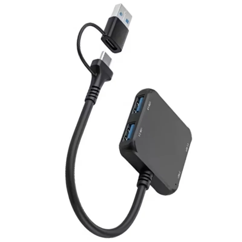 

ABKQ-USB C Удлинительный кабель-сплиттер 2Xusb2.0+ 1Xusb3.0+ 1Xtype C Переходник «папа-мама» для ноутбука, клавиатуры ПК