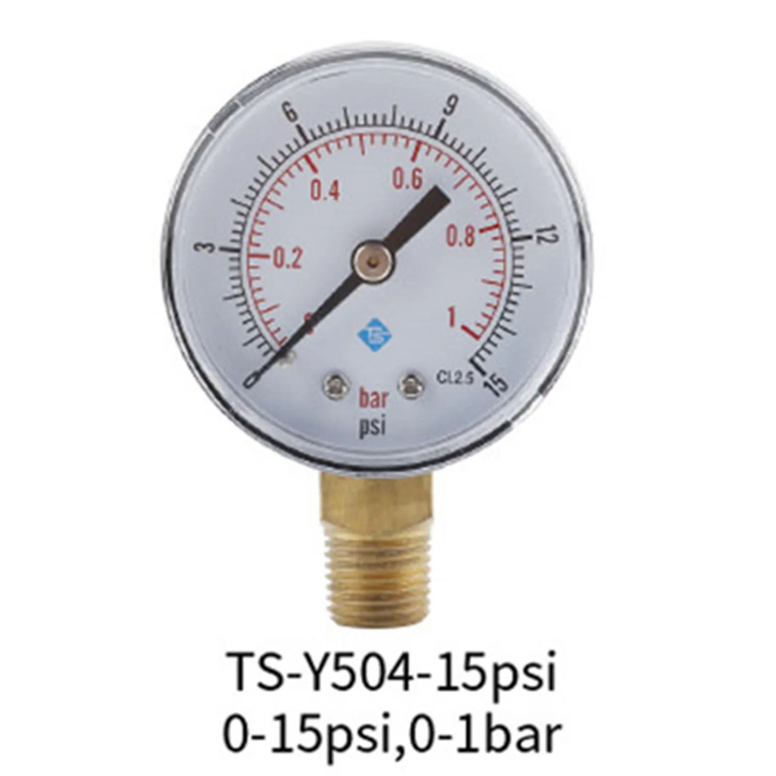 Medidor de pressão radial TS Y504, exibição clara precisa, fácil de instalar, ferramenta perfeita para qualquer aplicação