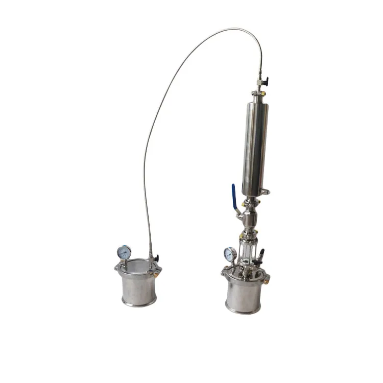 

Hot selling closed loop extractor 135g With sight glass and ball valve