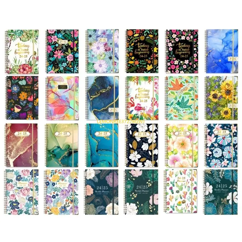 

C90C 2025 Еженедельный ежемесячный планировщик с карманным 12 -месячным еженедельным планировщиком с июля. 2024-июнь. 2025 в