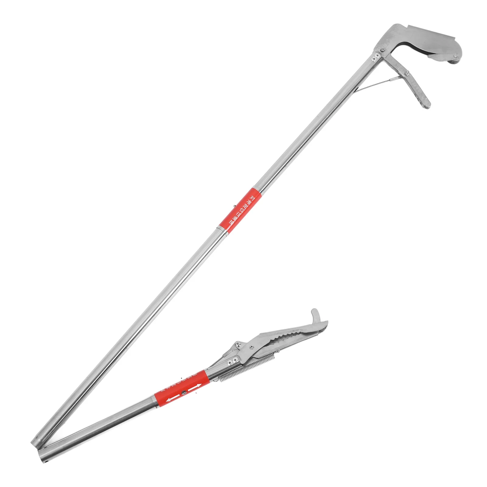 Rvs Snake Grabber Krab Tong Paling Modderkruiper Klem Outdoor Zeevruchten Tool Vuilnis Picker Multifunctionele Clip