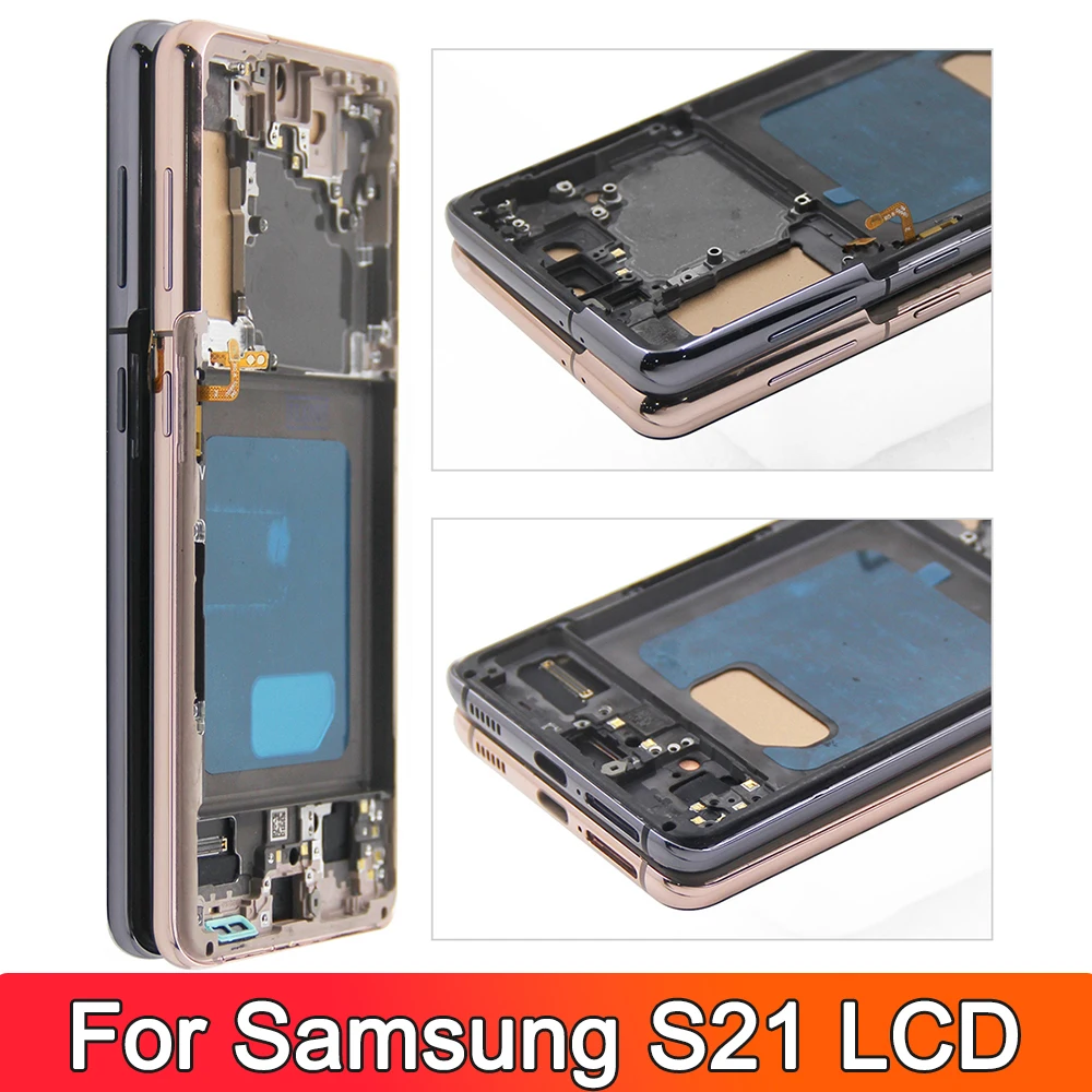 100% Getest TFT LCD Voor Samsung S21 Display SM-G991B G991B/DS G991U Voor S21 Lcd Touch Screen Digitizer met Frame