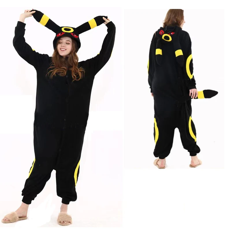 Bulbasaur Gengar Onesie Cosplay Costume Snorlax Squirtle One-Piece Pajama Halloween Full Body Pijama Christmas Sleepwear