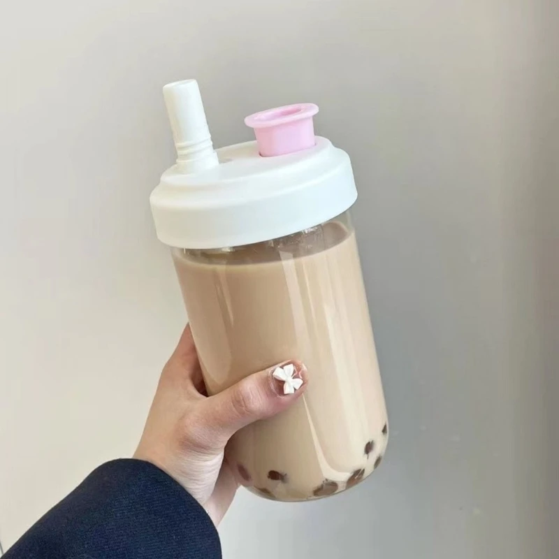 N5KC Extra Large Water Bottle Leak Proof Straw Lid Beverage Drinkware Large Capacity Drinking Cup For Hiking Office
