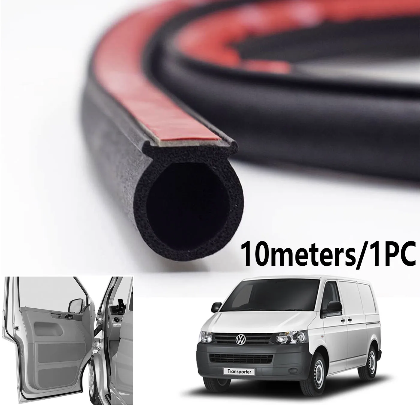 Upgrade 10M Door Seal For VW T4 T5 T5.1 T6 T7 Transporter Multivan Caravelle Campervan California Motorhome Extra Cab T32 Strips