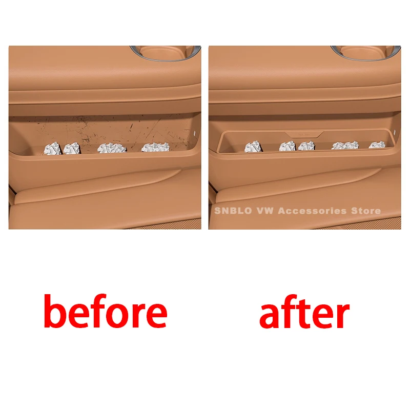 Boîte de rangement de siège en Silicone de troisième rangée de voiture pour accessoires intérieurs ZEEKR 9X 2025