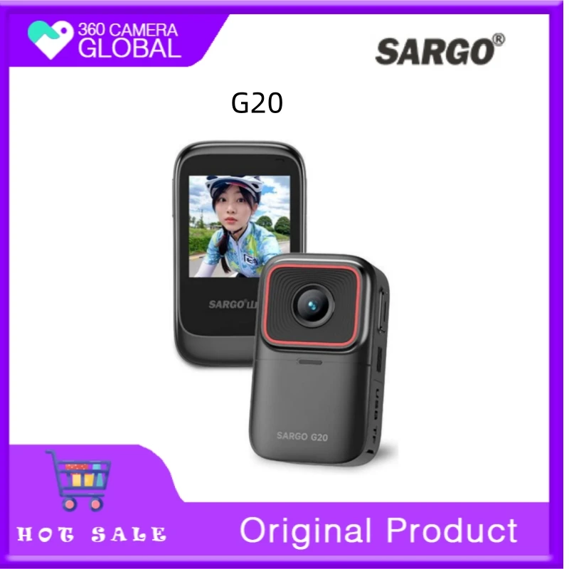 SARGO G20 thumb action camera 4K ultra-clear motorcycle driving recorder helmet riding anti-shake outdoor portable Vlog