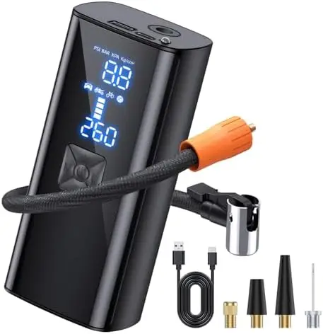 

New Portable Digital Pressure 150PSI Tire Compressors 2X Faster Air Compressor Inflator for Car Motorcycle Ball Digital Air Pump