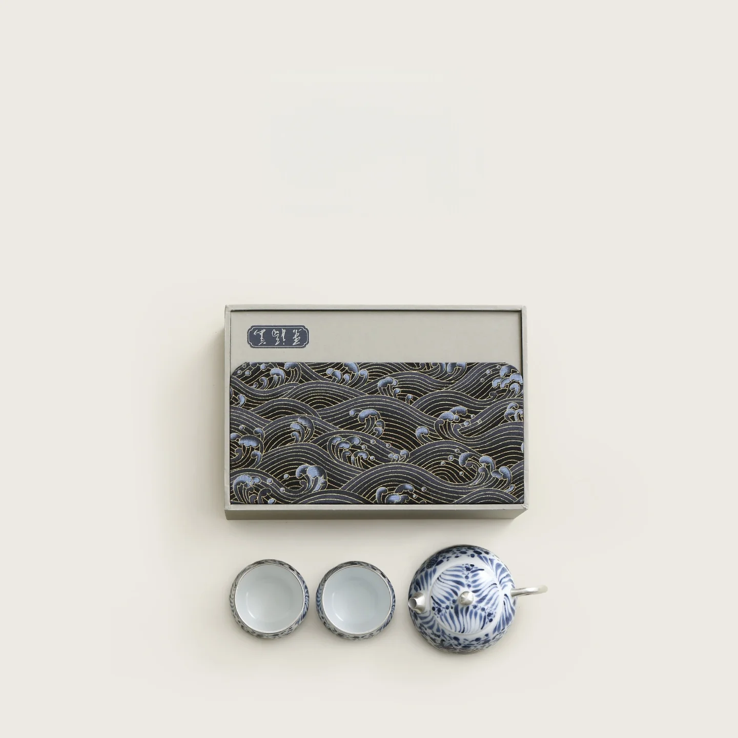 مذهب الفضة لوتس الأسماك الطحالب نمط شيشي إبريق الشاي السيراميك Teaset جميلة 1 وعاء 2 أكواب هدية صندوق الشاي صانع الكونغ فو طقم شاي