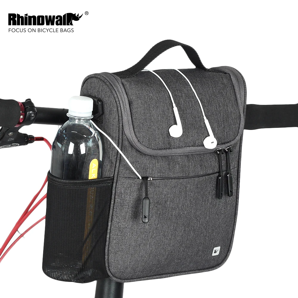 

Rhinowalk 5L MTB дорожный велосипед передняя сумка-труба многофункциональная сумка на руль большая вместительная велосипедная сумка на плечо с водонепроницаемым чехлом