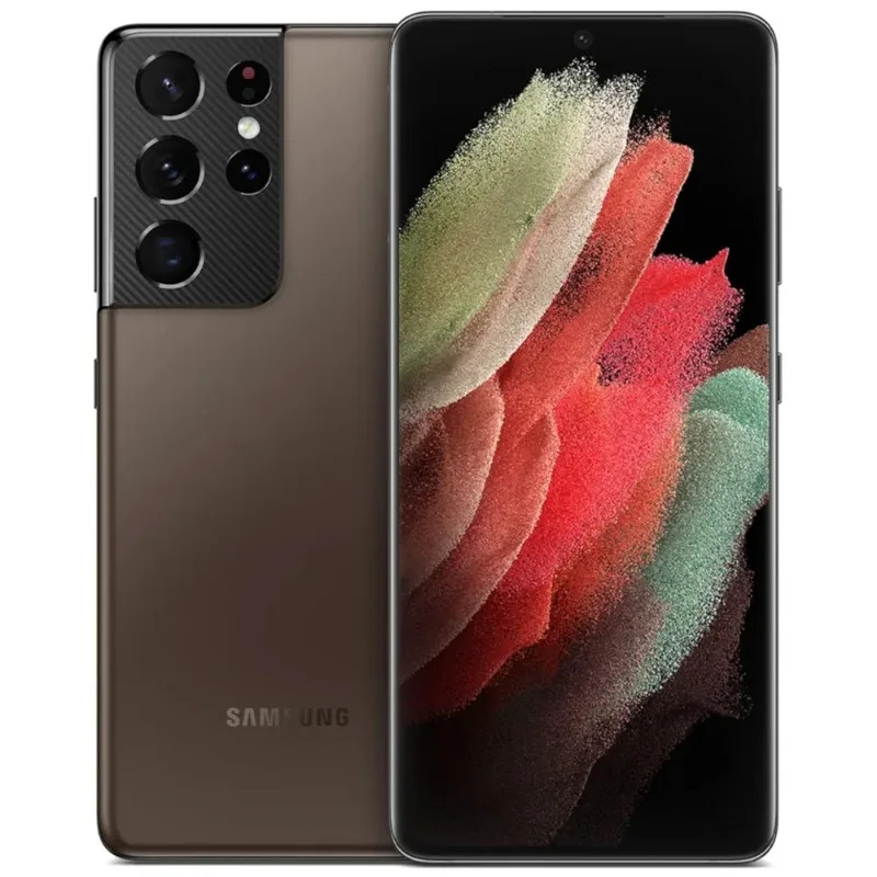 هاتف Samsung Galaxy S21 Ultra 5G 6.8 بوصة Snapdragon 888 12/16GB RAM 128/256/512GB ROM 108MP كاميرا NFC Android الذكي - غير مقفول