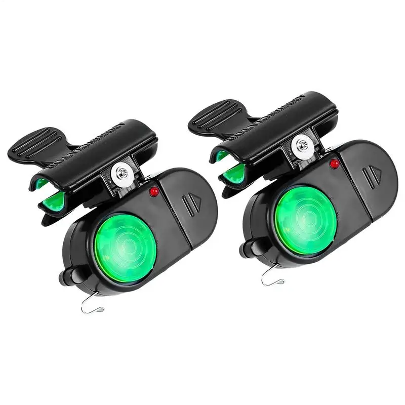 

Fishing Bells Sensitive LED Light 2 Pieces Fishing Rod Bells Fish Tackle Equipment for Freshwater Outdoor Sports Men Women Adult