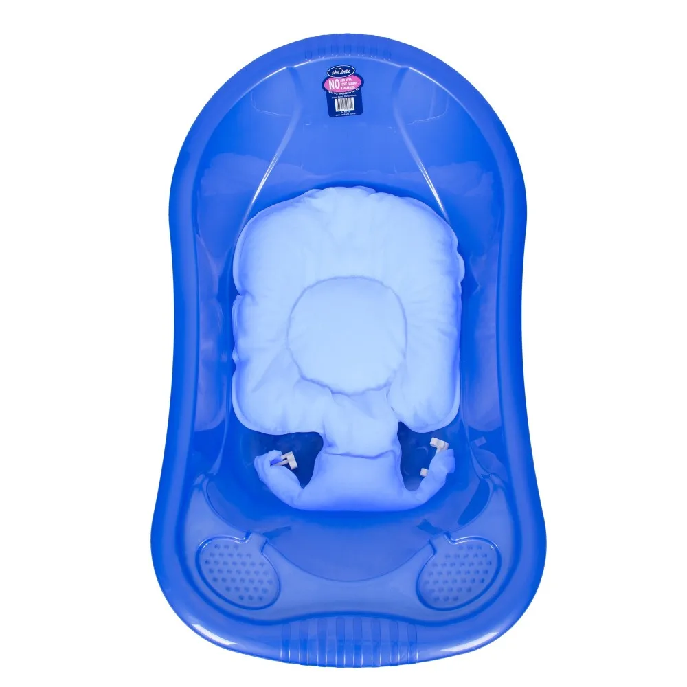 Blue Color Multi-Function Baby Bathroom Mesh & Cushion