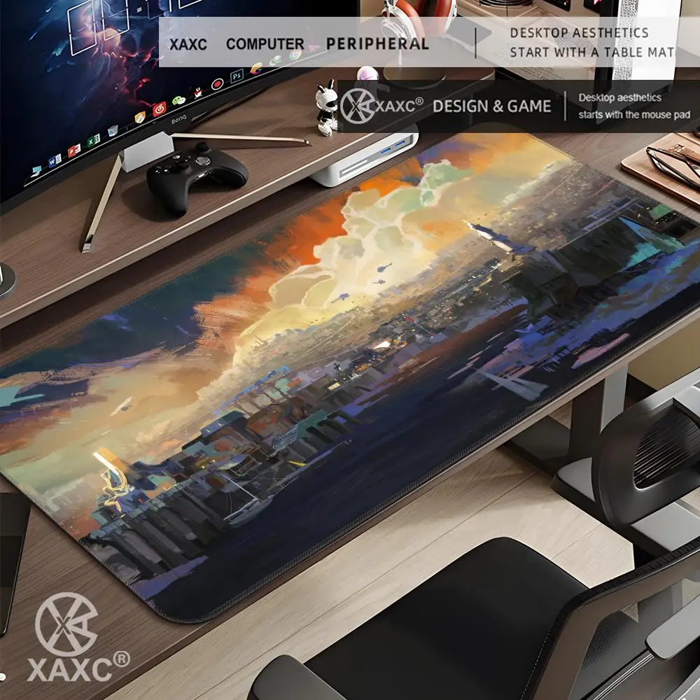 

Disco Elysium XAXC Mouse Pad large keyboard mouse desk pad non-slip rubber gaming mouse pad laptop mouse carpet
