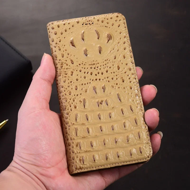 

Crocodile Claw Pattern For OPPO Find X8 X7 X6 X5 X3 X2 X Pro Lite Ultra Flip Genuine Leather Phone Case