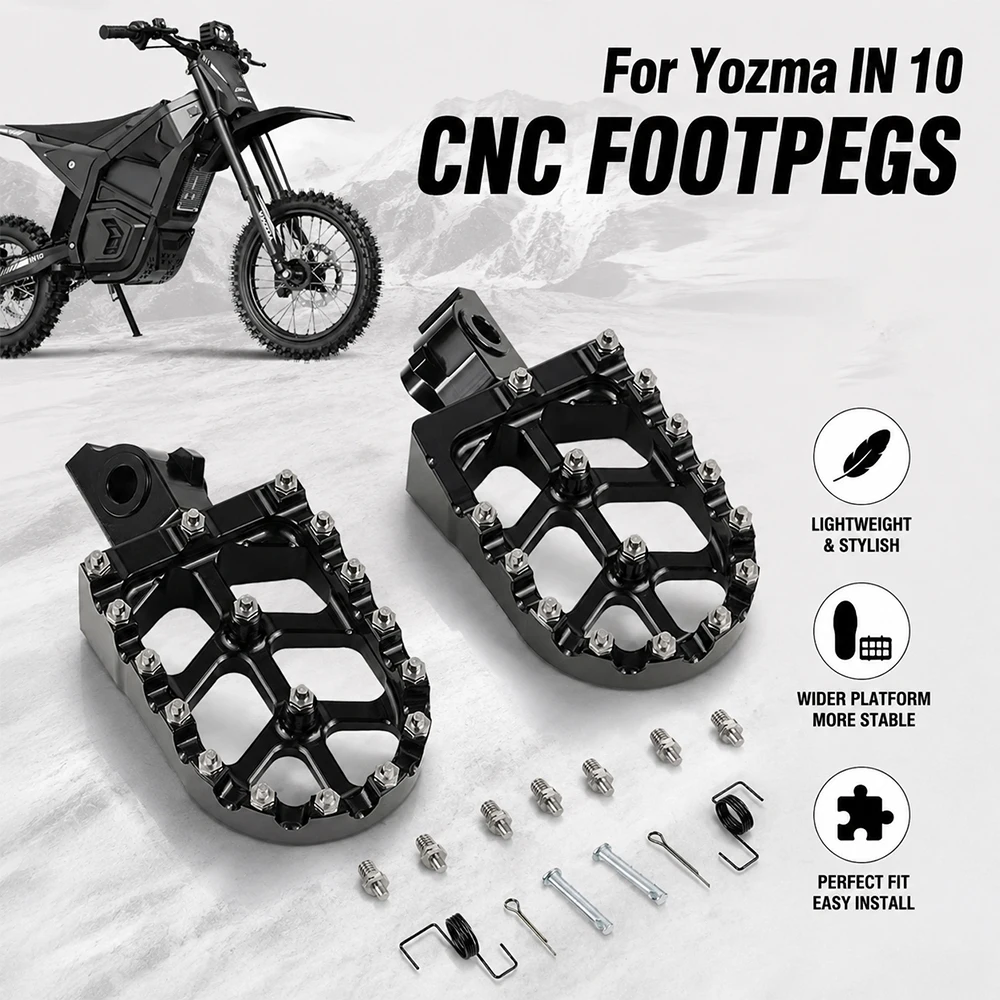 Footpedal Pair Foot Peg Spring Set Foot Pegs Footrest For Yozma IN 10 PRO Motorcycle Accessories Electric Bike Dirt Pit E-Bike