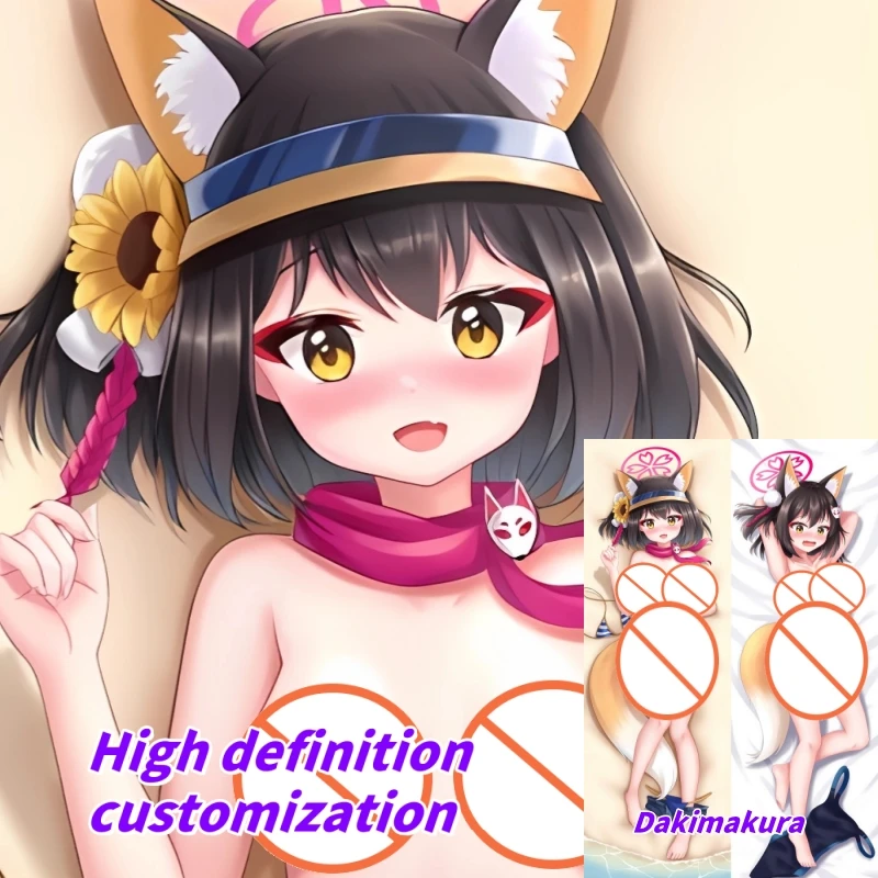 

Dakimakura Anime Pillow Case Blue Archive Kuda Izuna Double-sided Print Of Life-size Body Pillowcase Gifts