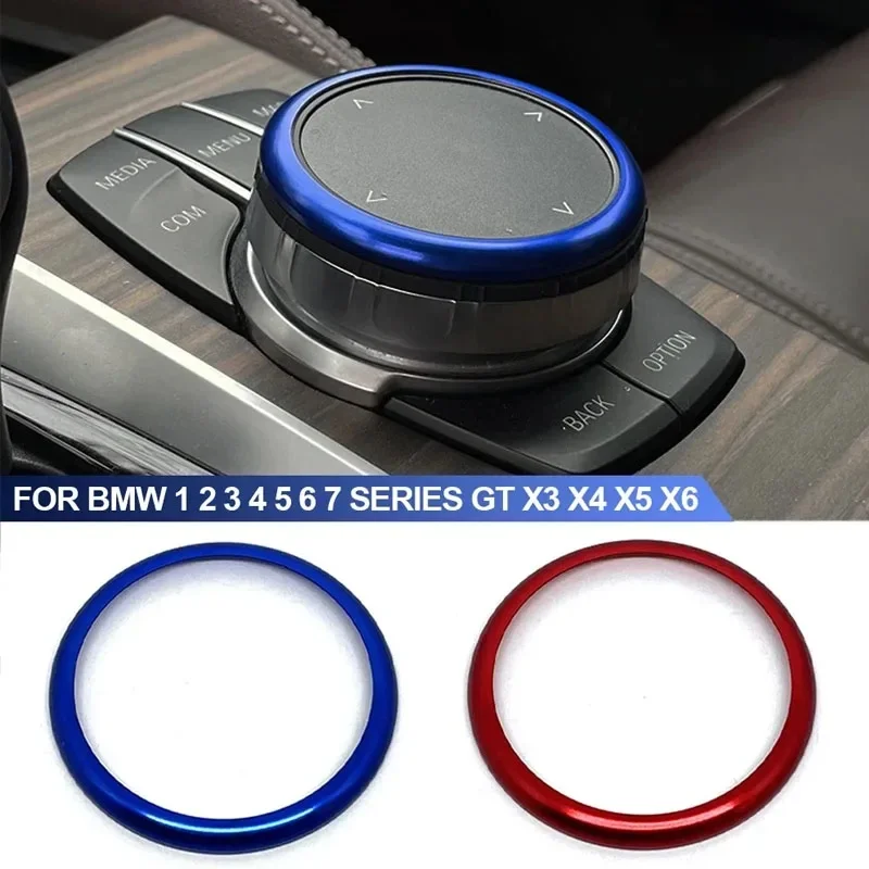 Car Center Console IDrive Multimedia Controller Knob Button Trim Cover Ring for BMW 1 2 3 4 5 6 7 Series X3 X4 X5 X6 F22 F30 F10