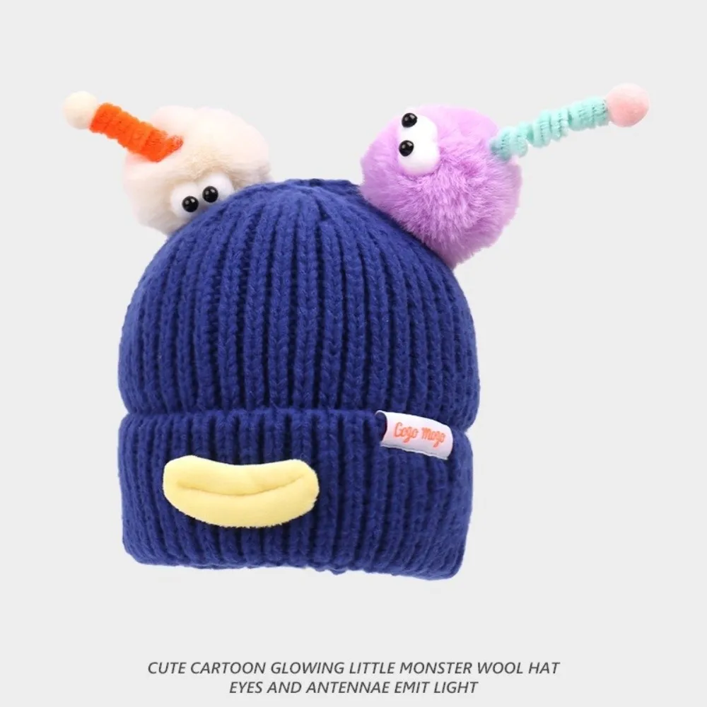 

New Funny Knitted Hat Windproof Coldproof Bonnet Cap Warm Hat Girls